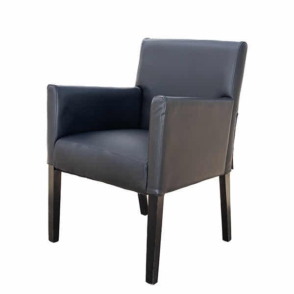 Black Panel Armchair for rent – Harmonia | Rentlyz