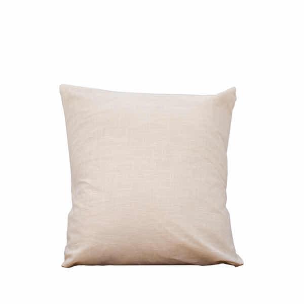 60x60 Cream Linen Pillow for rent – Harmonia | Rentlyz