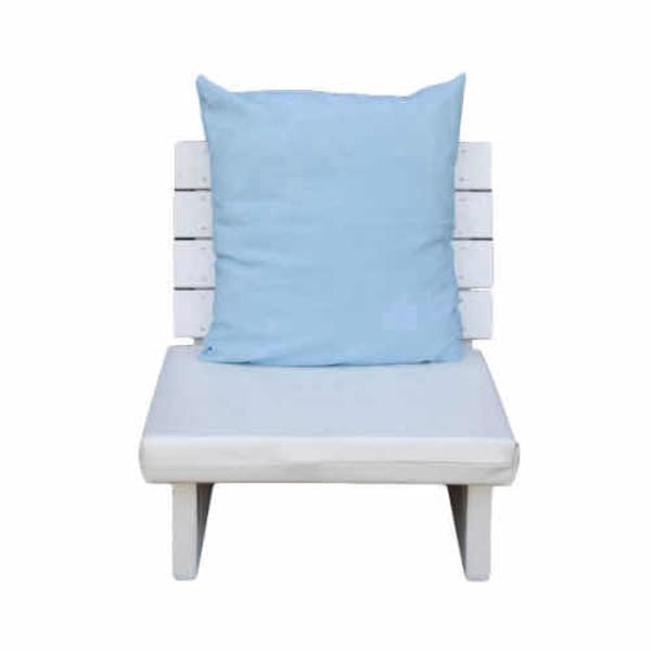Single White Futon with Mattress and Pillow for rent – Harmonia | Rentlyz