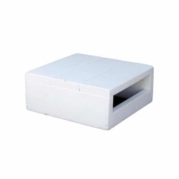 White Wooden Table for Futon for rent – Harmonia | Rentlyz
