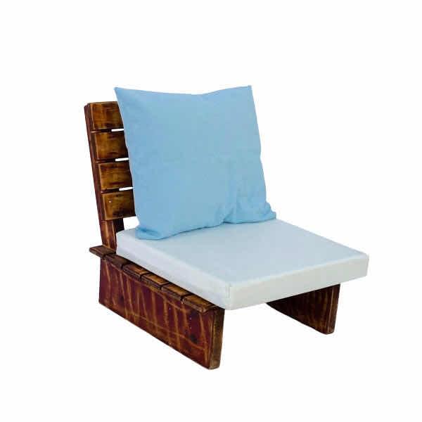 Brown Wood Single Futon with Mattress and Pillow for rent – Harmonia | Rentlyz