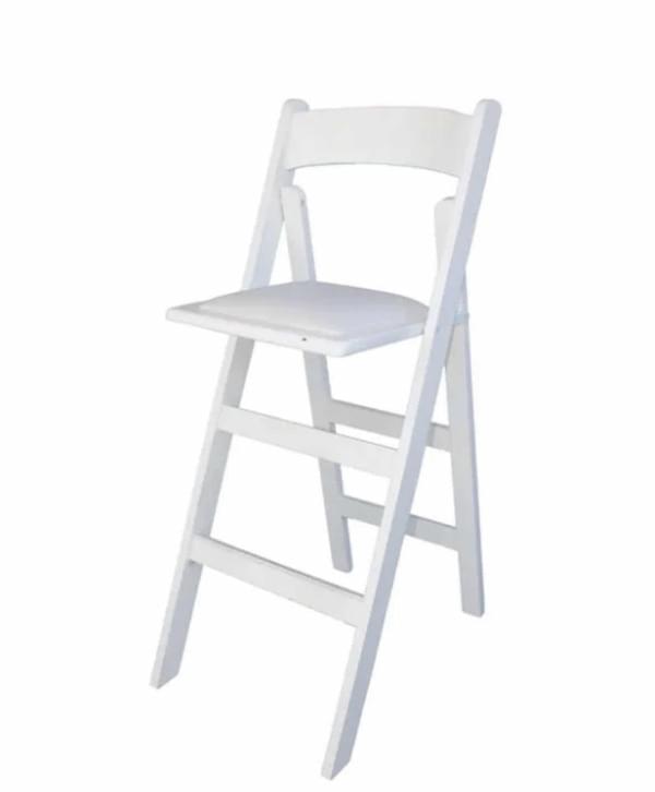 White Wooden Bar Stool for rent – Hodaya | Rentlyz