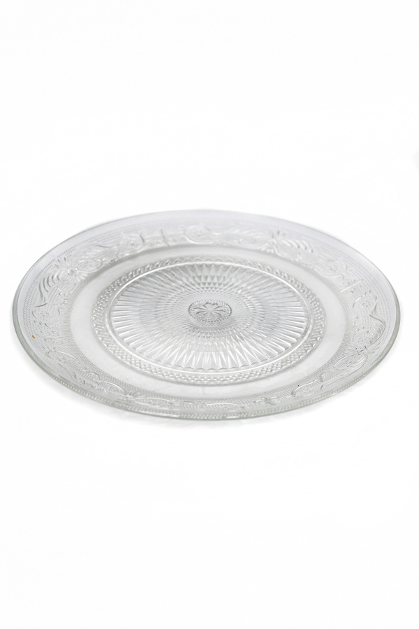 Retro Glass Main Plate for rent – Tamir Aruim | Rentlyz