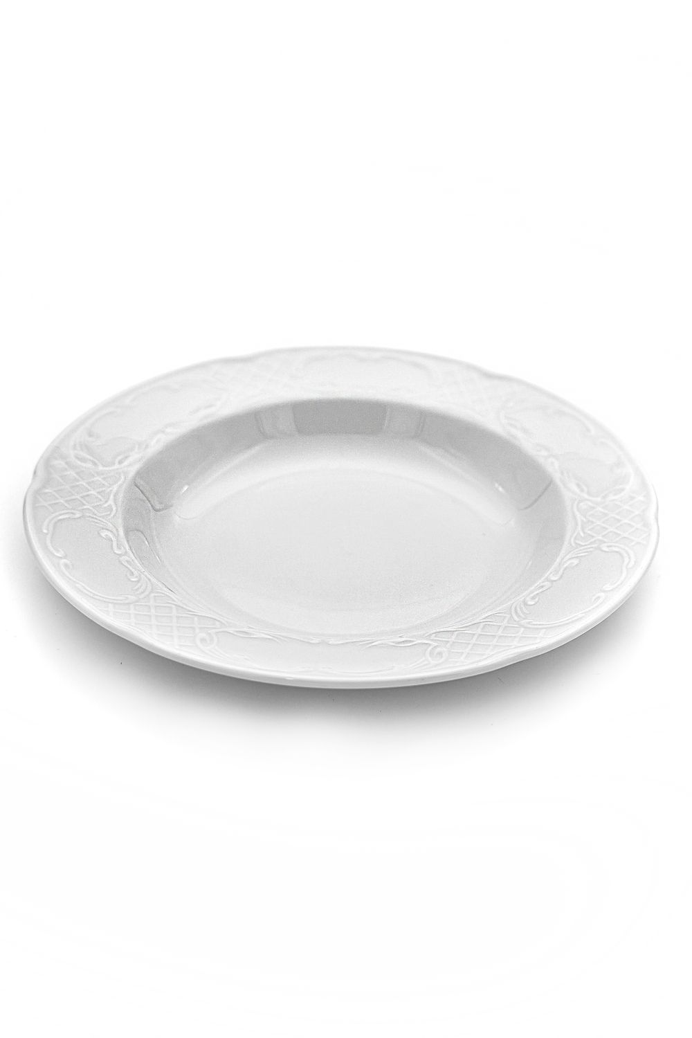 Retro White Soup Plate for rent – Tamir Aruim | Rentlyz