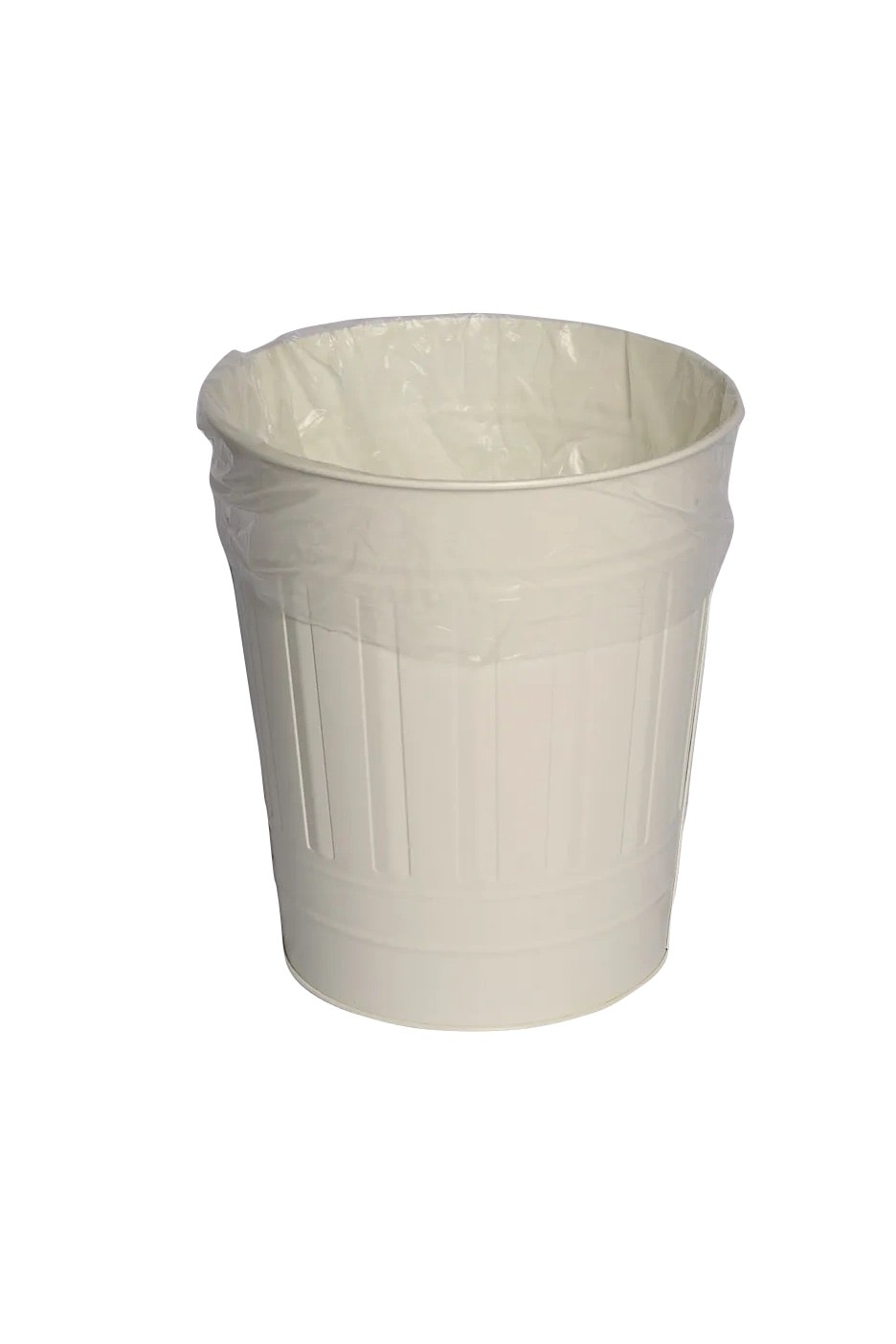 Cream Metal Trash Can for rent – Harmonia | Rentlyz
