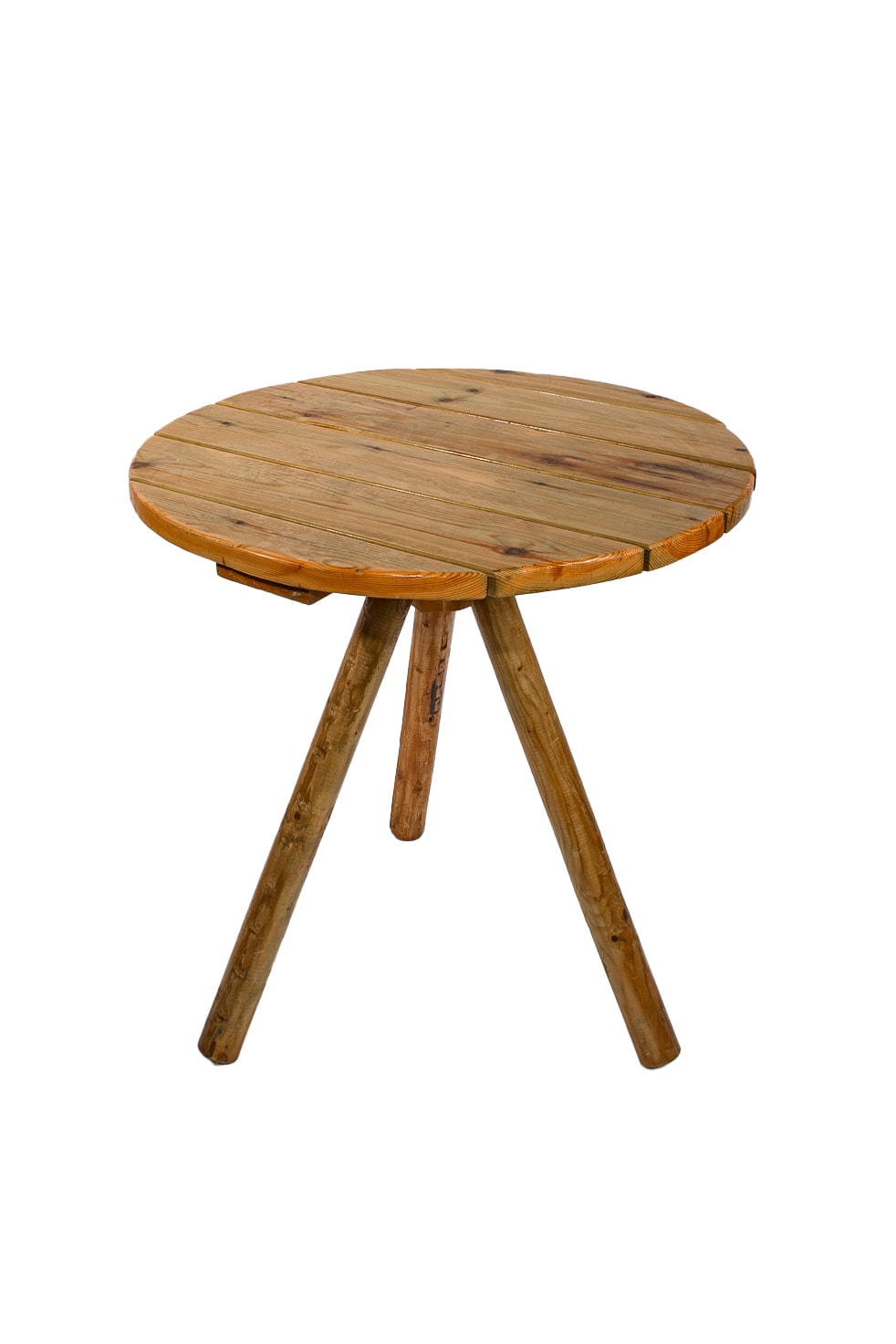 Wooden Cafe Table with Tripod Base for rent – Tamir Aruim | Rentlyz