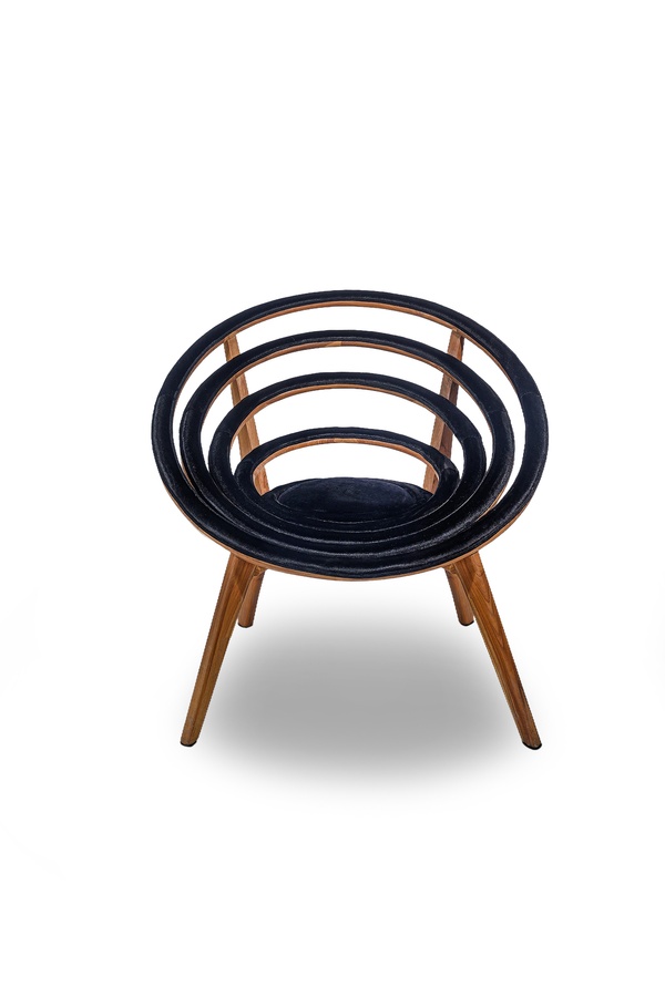 Lorraine Armchair Black Velvet for rent – Harmonia | Rentlyz