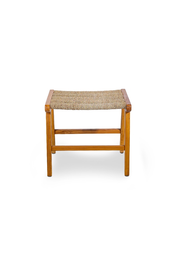 Indonesian Brown Striped Stool for rent – Harmonia | Rentlyz
