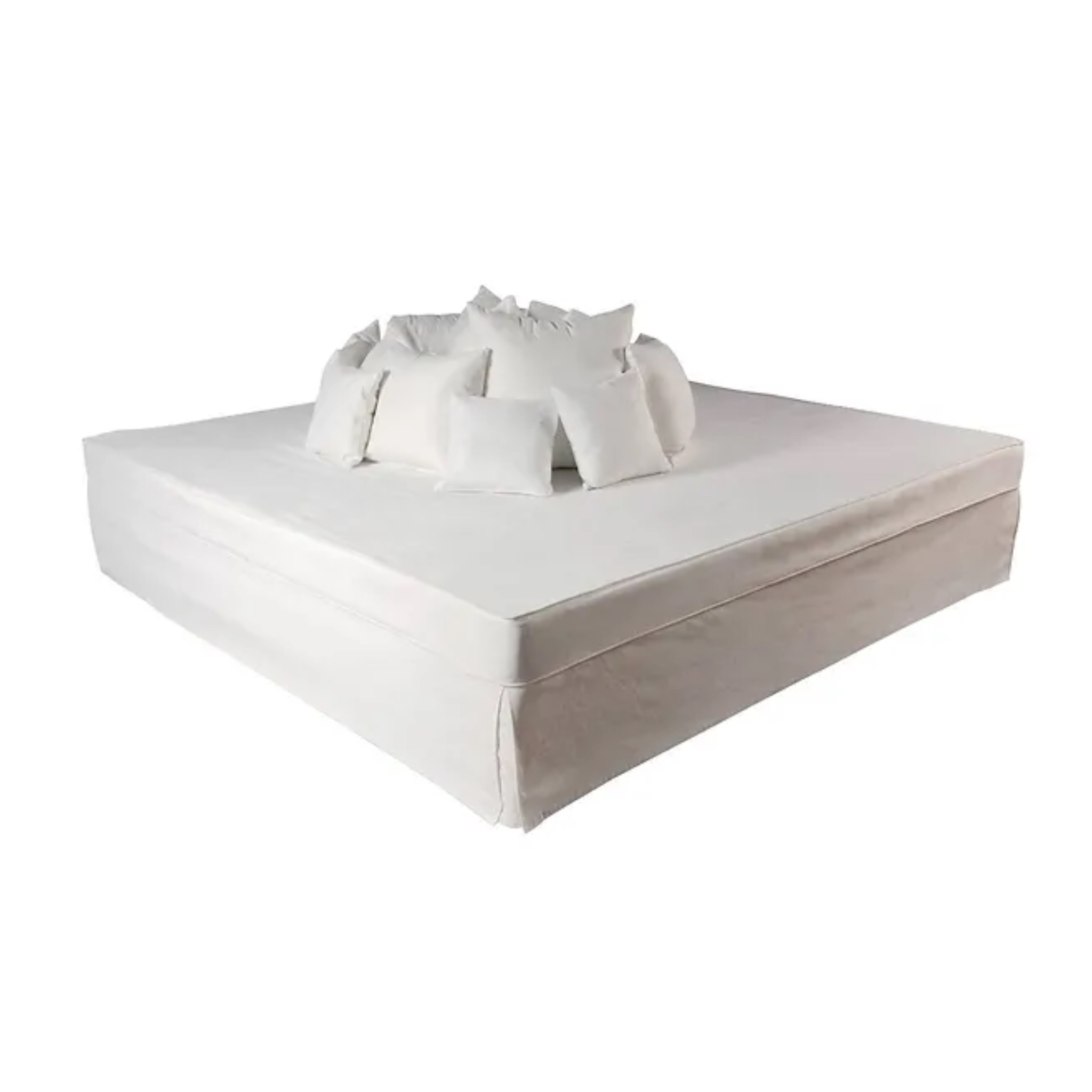 White Lounge Bed for rent – Kaplan | Rentlyz