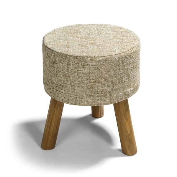 Natural Linen Ottoman for rent – Kaplan | Rentlyz