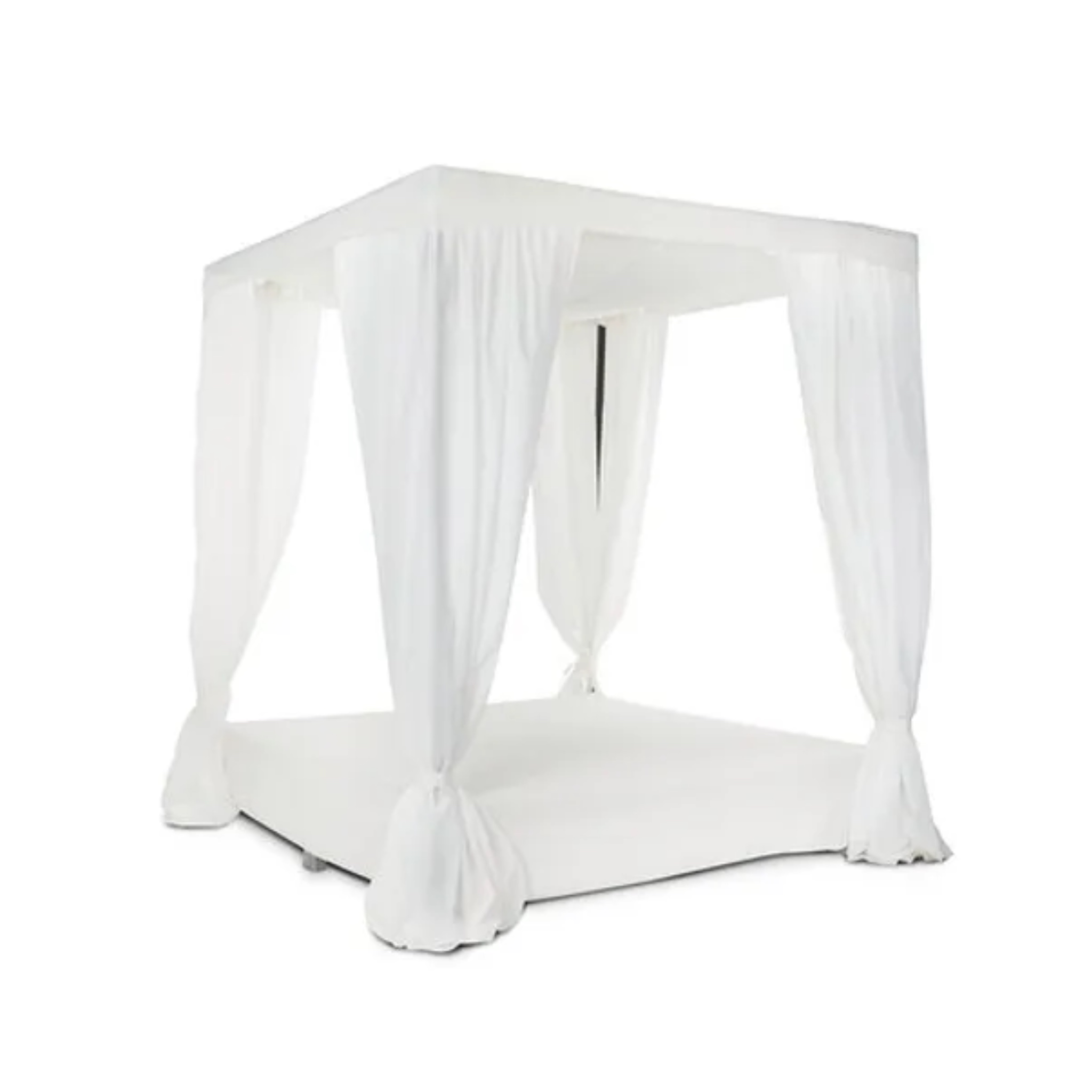 White Canopy Bed for rent – Kaplan | Rentlyz