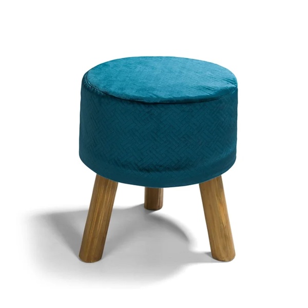 Turquoise Velvet Ottoman for rent – Kaplan | Rentlyz