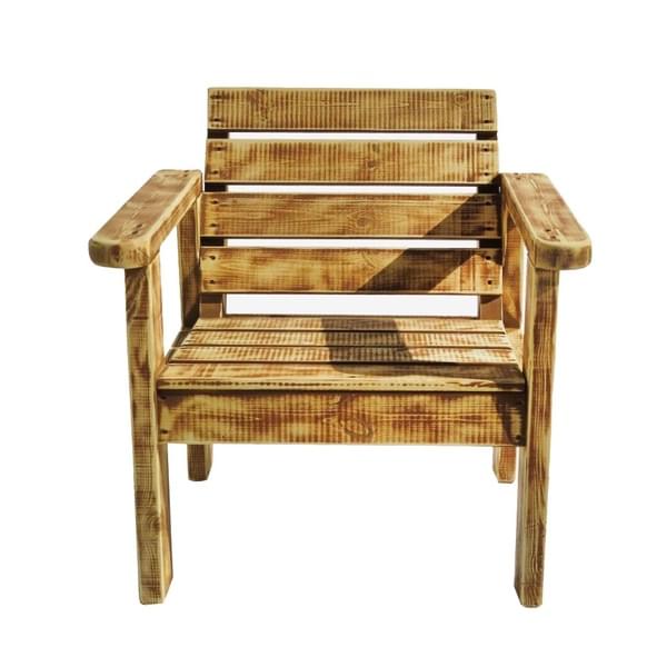 Single Wooden Color Garden Bench for rent – Harmonia | Rentlyz