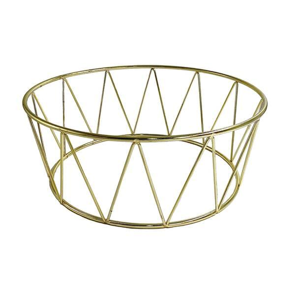 Gold Zigzag Wok Stand for rent – Harmonia | Rentlyz