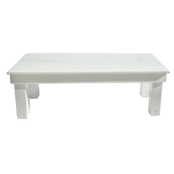 White Wooden Garden Table for rent – Harmonia | Rentlyz