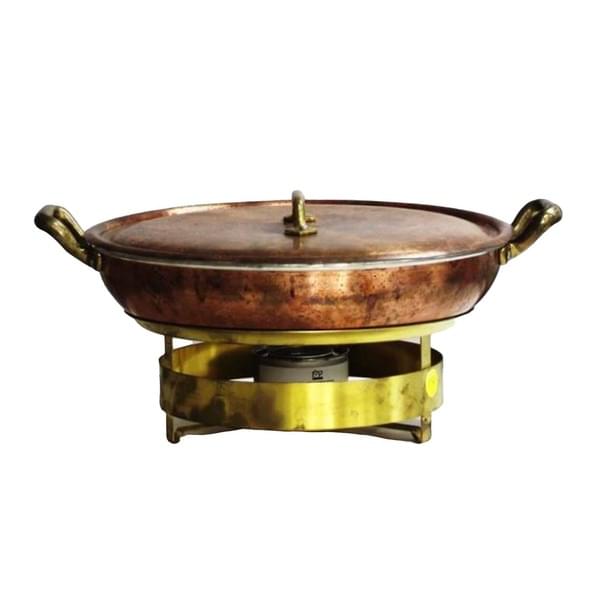 Copper Wok with Base and Lid for rent – Harmonia | Rentlyz