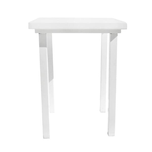 Square White Bar Table 0.80/0.80 for rent – Harmonia | Rentlyz
