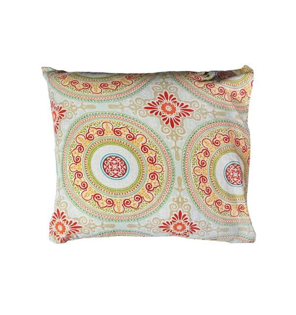 Colorful Mantra Pillow for rent – Harmonia | Rentlyz