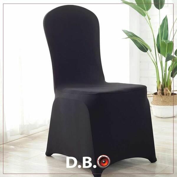 Black Chair Cover for rent – DBO | Rentlyz