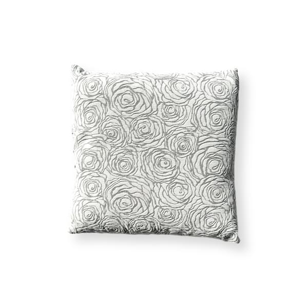 Gray and Cream Floral Pillow for rent – GuestLine | Rentlyz