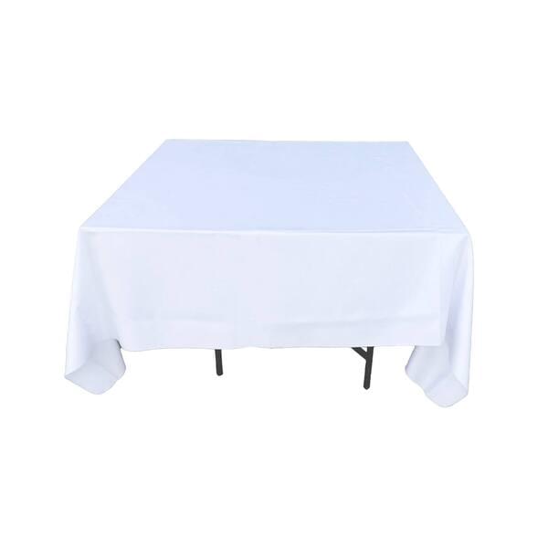 2.20 x 2.20 m White Linen Square Tablecloth for rent – Hodaya | Rentlyz