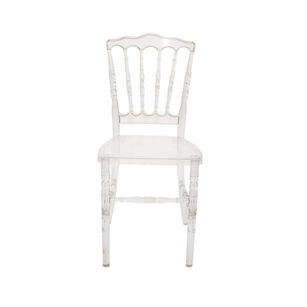 Transparent Particier Chair for rent – Tamir Aruim | Rentlyz