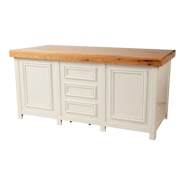 White Wooden Butcher Block for rent – Anwar | Rentlyz