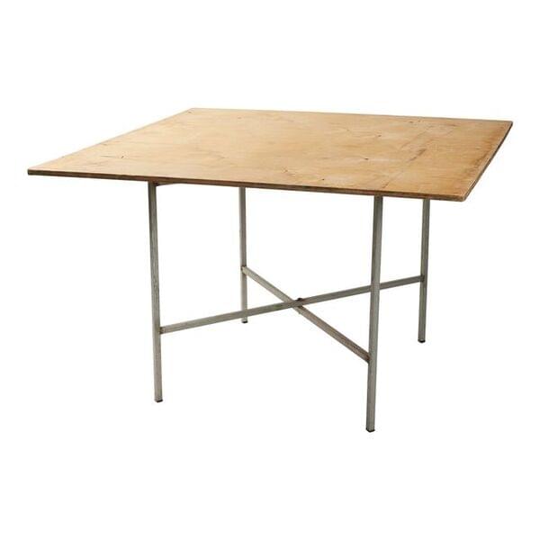 Square Wooden Pallet Table for rent – Anwar | Rentlyz