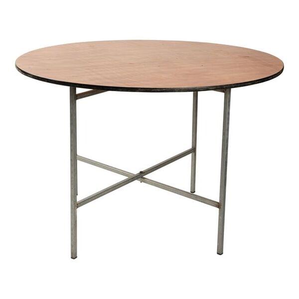 Round Wooden Pallet Table for rent – Anwar | Rentlyz