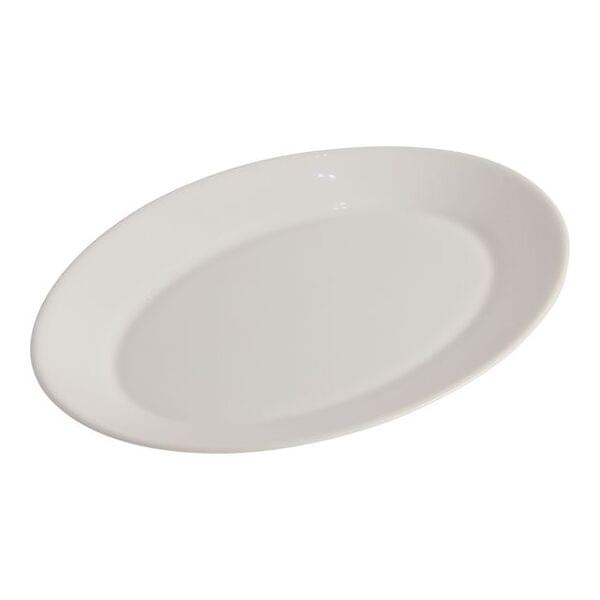 Medium White Oval Plate for rent – Anwar | Rentlyz