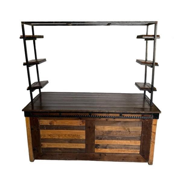 Wooden Butcher Block with Steps, Ladder, and Shelves for rent – Harmonia | Rentlyz