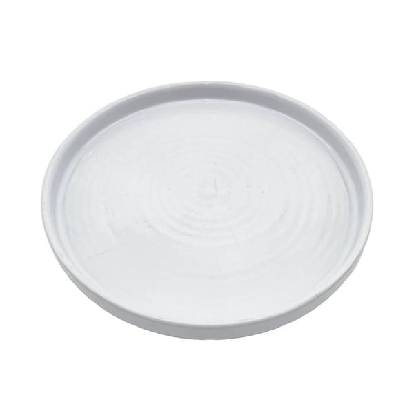 White Chef's Plate with Rim for rent – Harmonia | Rentlyz