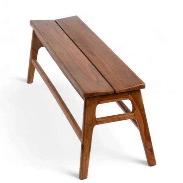 Teak Wood Bench for rent – Karma | Rentlyz