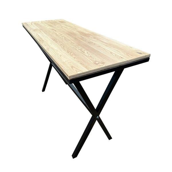 Bar Height Table / Counter with X-Leg for rent – Karma | Rentlyz