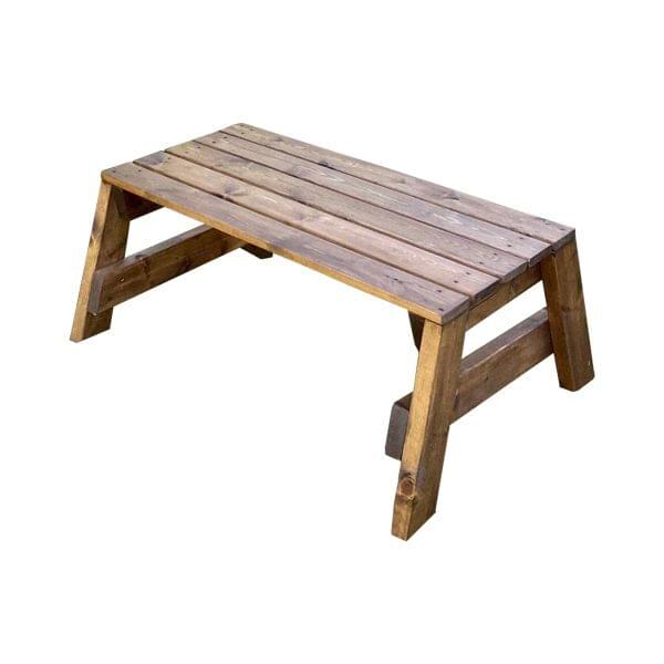 Walnut Garden Table for rent – Karma | Rentlyz