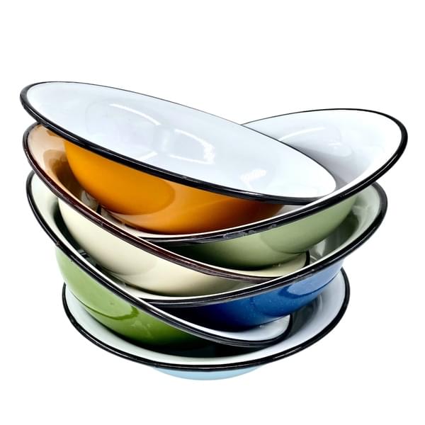 Large Colorful Enamel Bowl for rent – Harmonia | Rentlyz