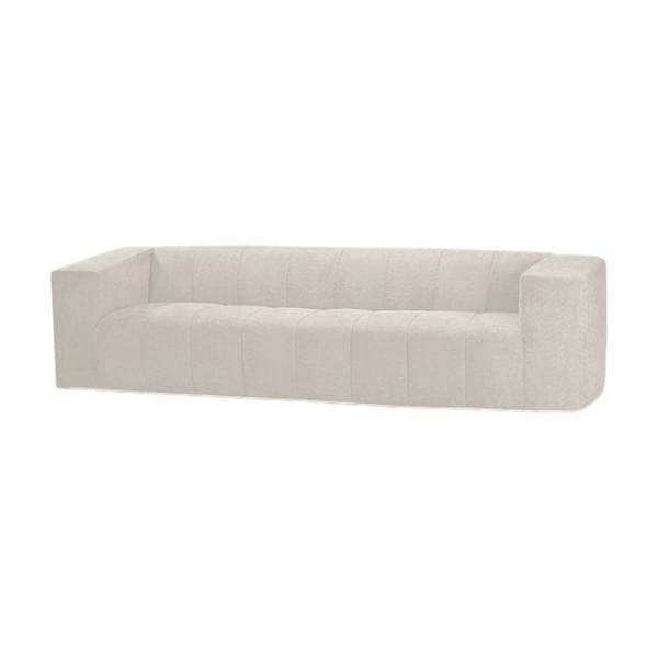 'Dova' Off-White Bouclé Sofa for rent – Sugoy Design | Rentlyz