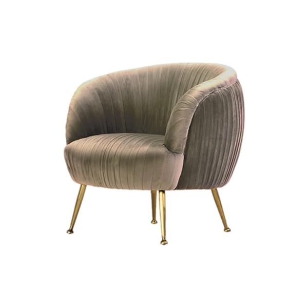 'Aria' Armchair Champagne for rent – Sugoy Design | Rentlyz