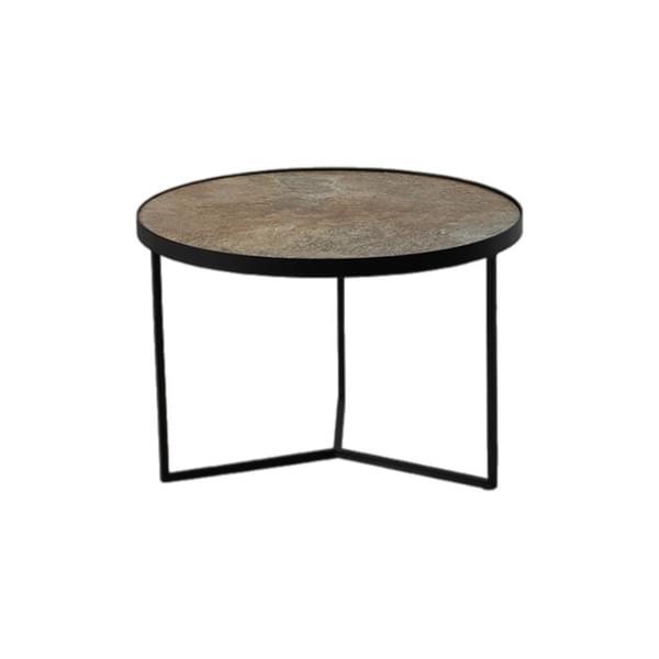 'Milano' Small Stone Table for rent – Sugoy Design | Rentlyz