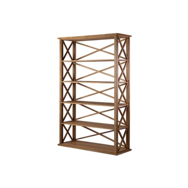 'X' Bookshelf - Oak Wood for rent – Sugoy Design | Rentlyz
