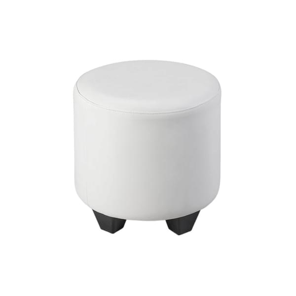Round Sky White Footstool for rent – Sugoy Design | Rentlyz