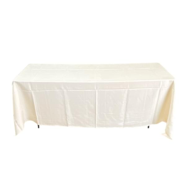 Cream Linen Sideboard Tablecloth for rent – Hodaya | Rentlyz