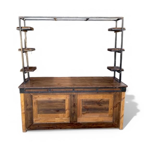 Window Butcher Counter with Ladder and Shelves for rent – Harmonia | Rentlyz
