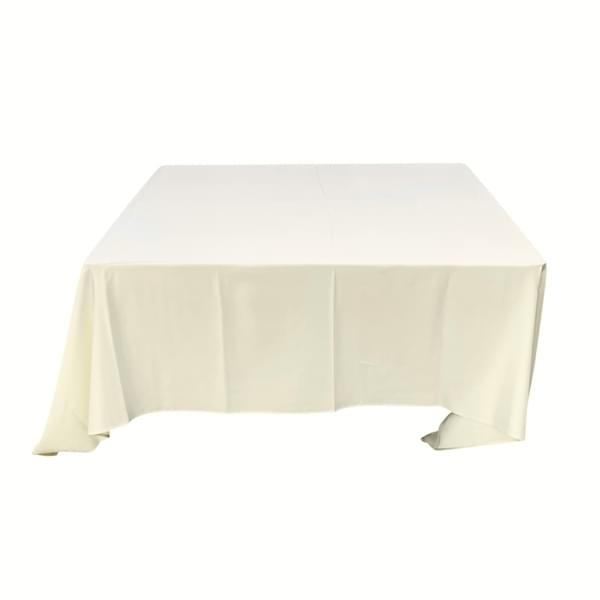 Square Cream Satin Tablecloth 3/3 for rent – Harmonia | Rentlyz