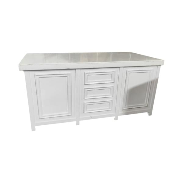 White Wood Butcher Counter for rent – Galore Events | Rentlyz