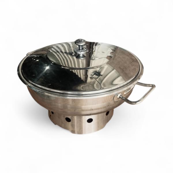 Silver Chafing Dish with Stainless Steel Stand for rent – Mr-Mor | Rentlyz