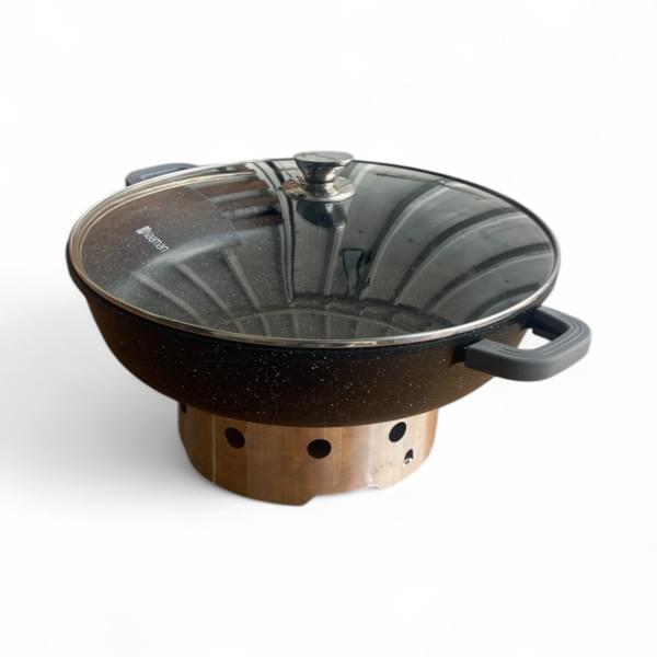 Black Chafing Dish Pan with Silver Stainless Steel Stand for rent – Mr-Mor | Rentlyz