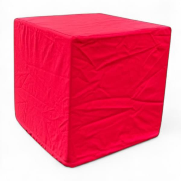 Red Cube Bean Bag for rent – Les Events | Rentlyz