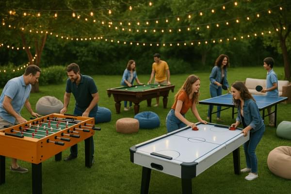 Set of 4 game tables on sale! for rent – Elroy Events | Rentlyz