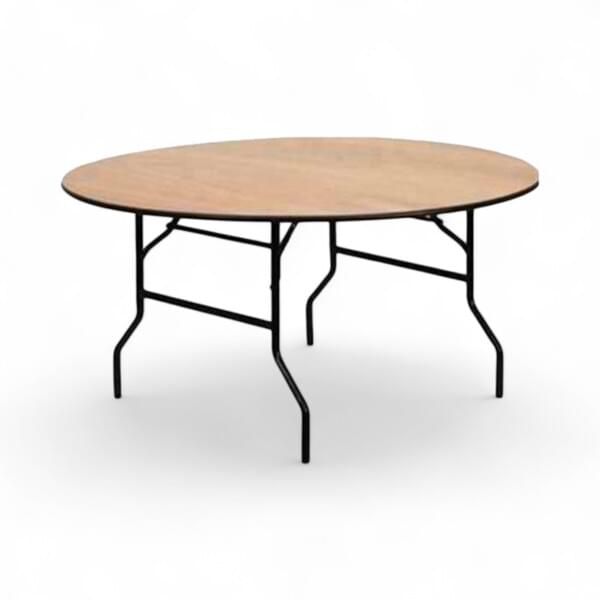 Round Wooden Table, 120 cm Diameter for rent – DBO | Rentlyz